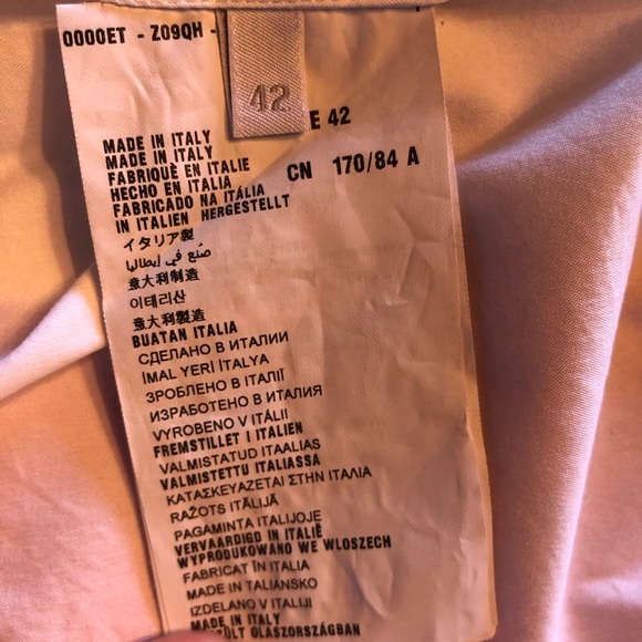 Prada white cotton blouse crystal cuffs - Picture 7 of 9